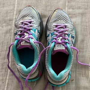 Brooks Purple and Teal Running Shoes